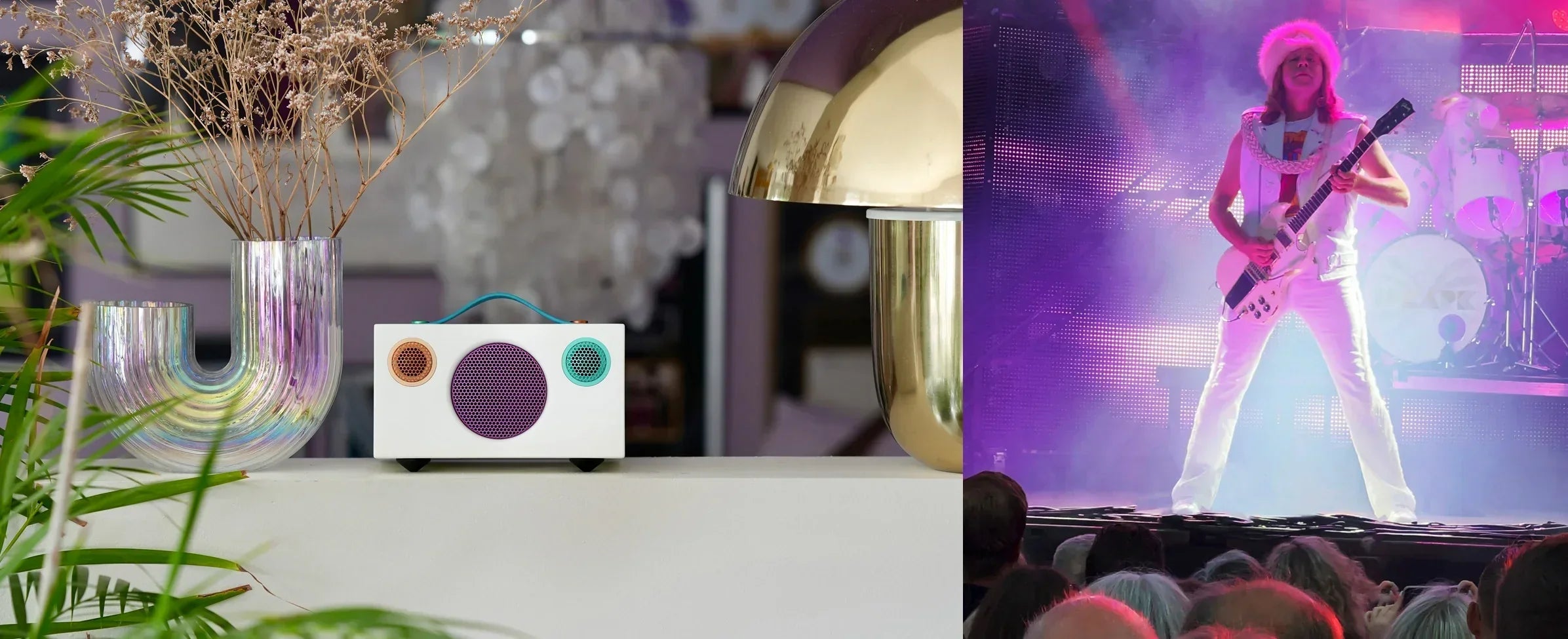 Glamrock artist creates new speaker design. – Audio Pro USA