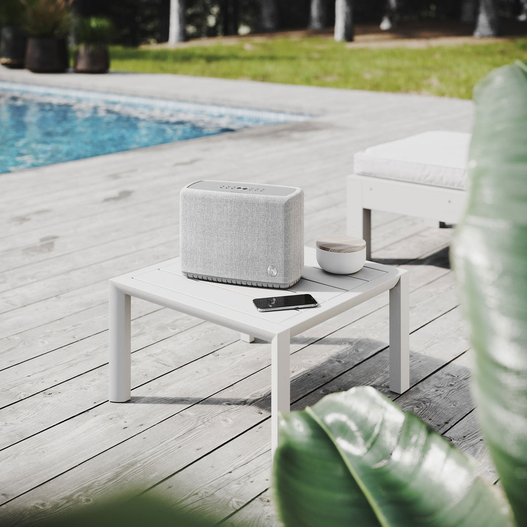 Weatherproof portable sound.